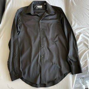Calvin Klein grey button down shirt